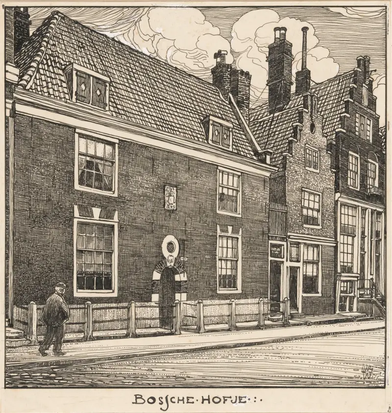 Bossche Hofje i Amsterdam av Willem Wenckebach