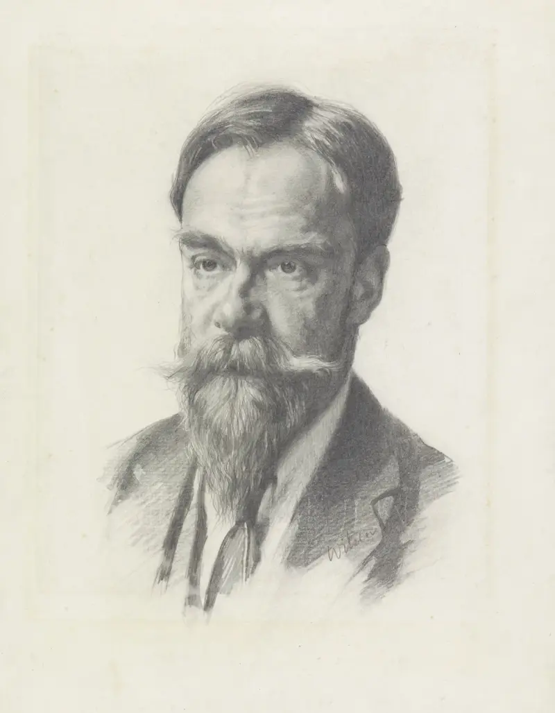 Porträtt av Frans Coenen av Willem Witsen