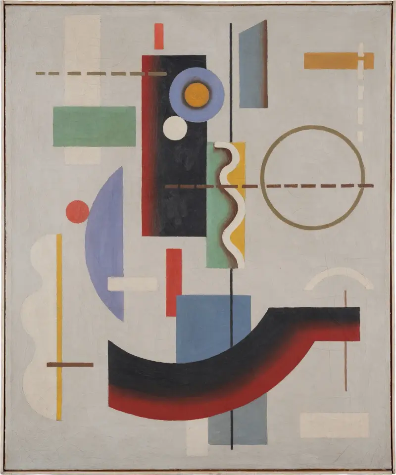Geometrical floating forms av Willi Baumeister