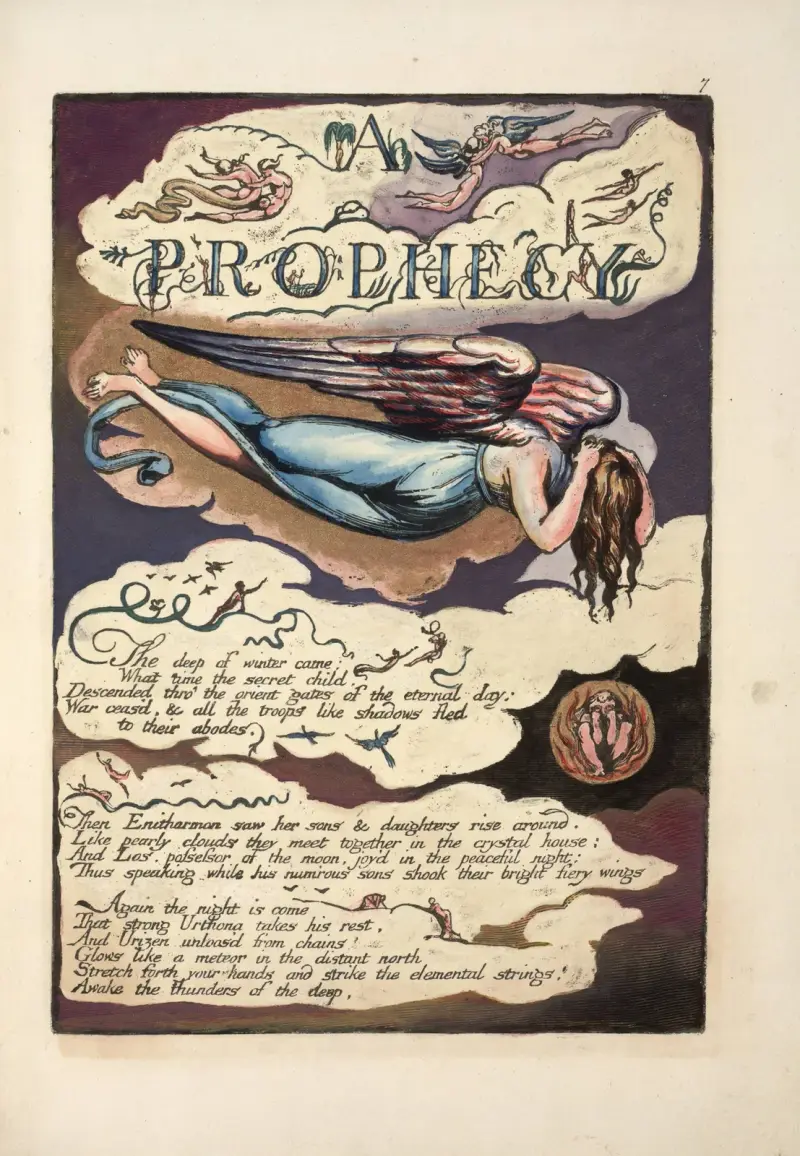 En profetia; vinterns djup kom … av William Blake