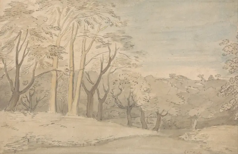 A Woody Landscape av William Blake