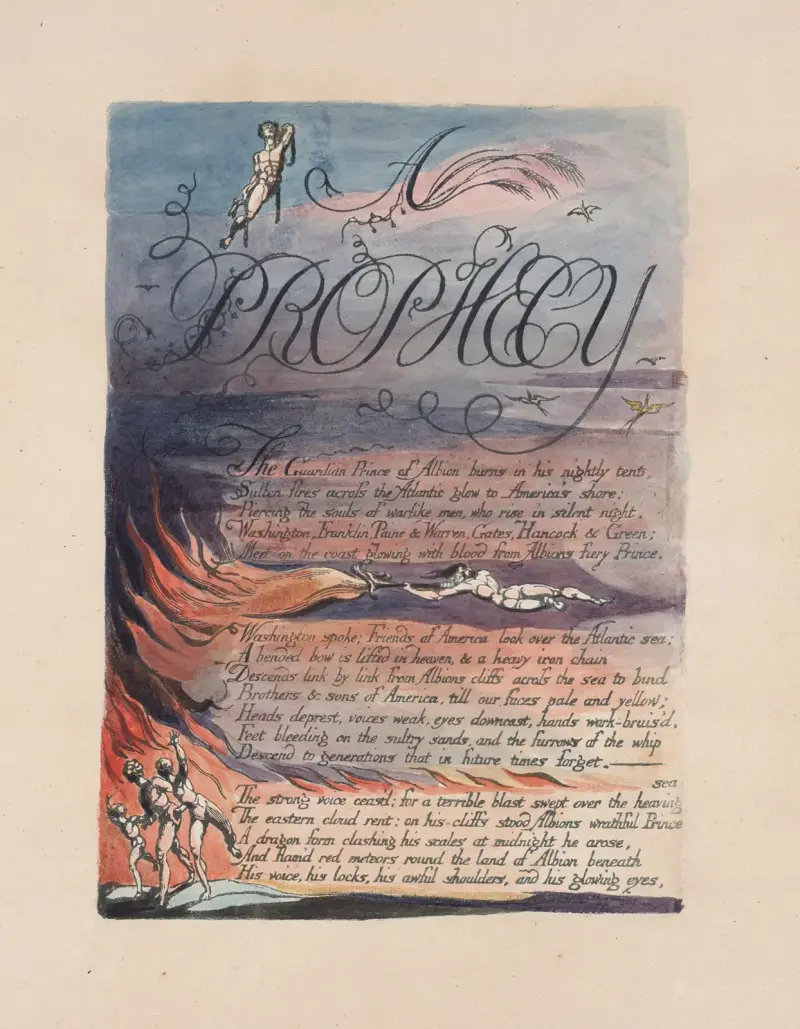 America, a prophecy Pl.05 av William Blake