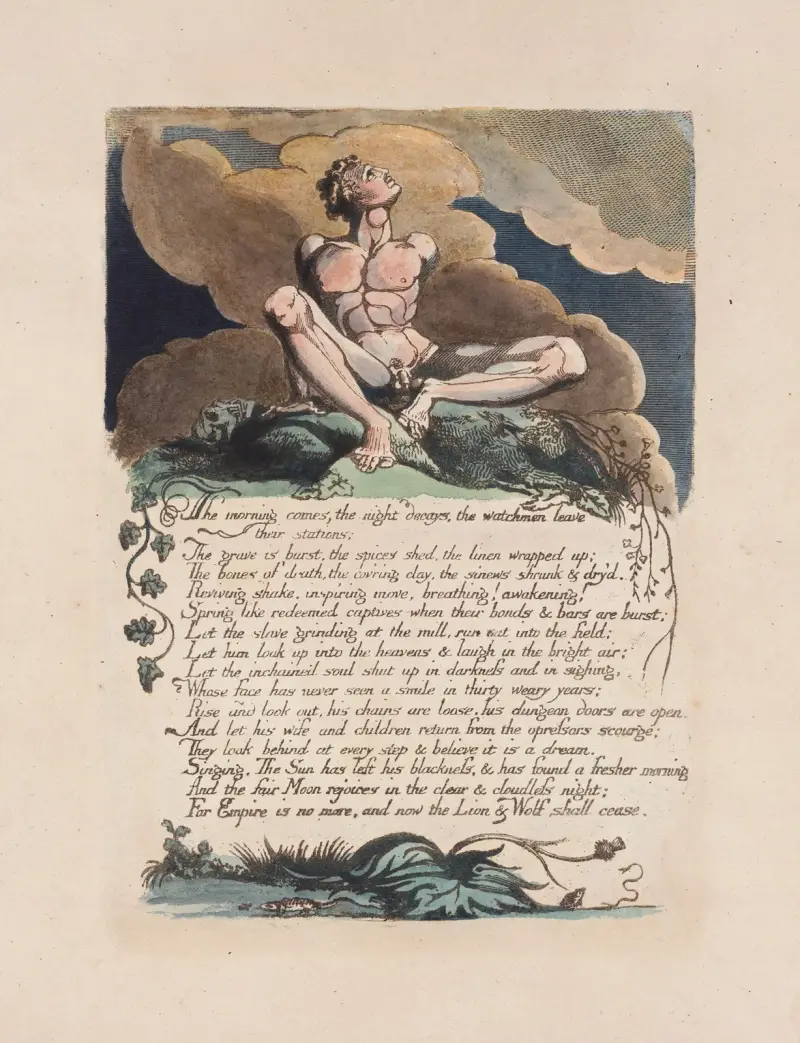 Amerika, eine Prophezeiung Taf. 08 von William Blake