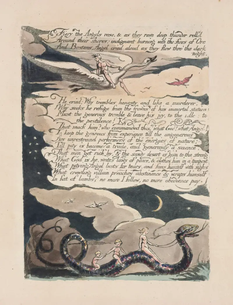 Amerika, eine Prophezeiung, 1793 – Nr. 4 von William Blake