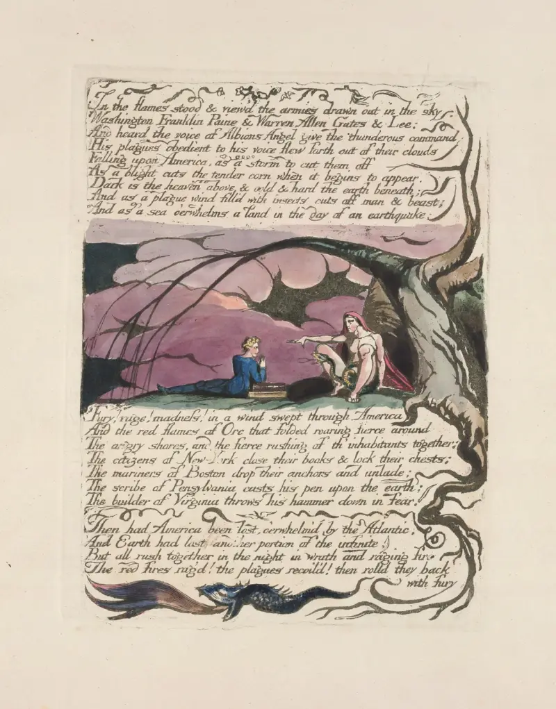 America, a prophecy Pl.16 av William Blake