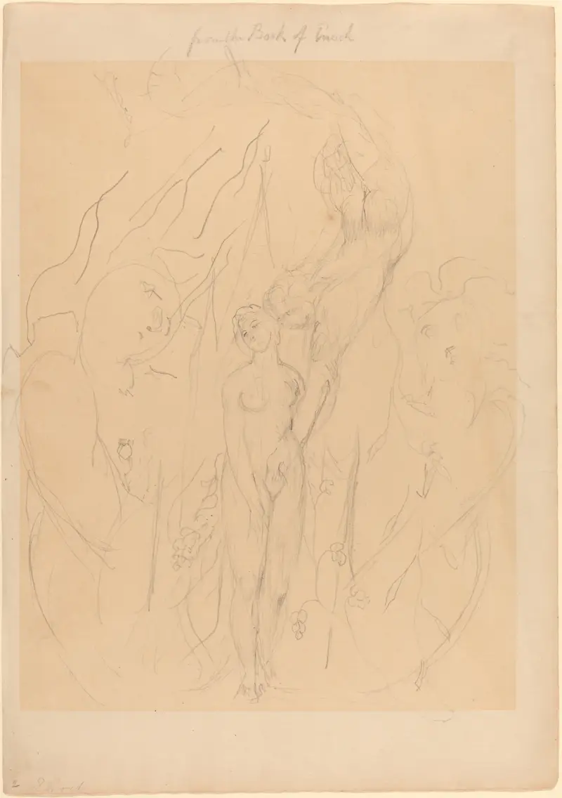En ängel lär en människas dotter syndens hemligheter av William Blake