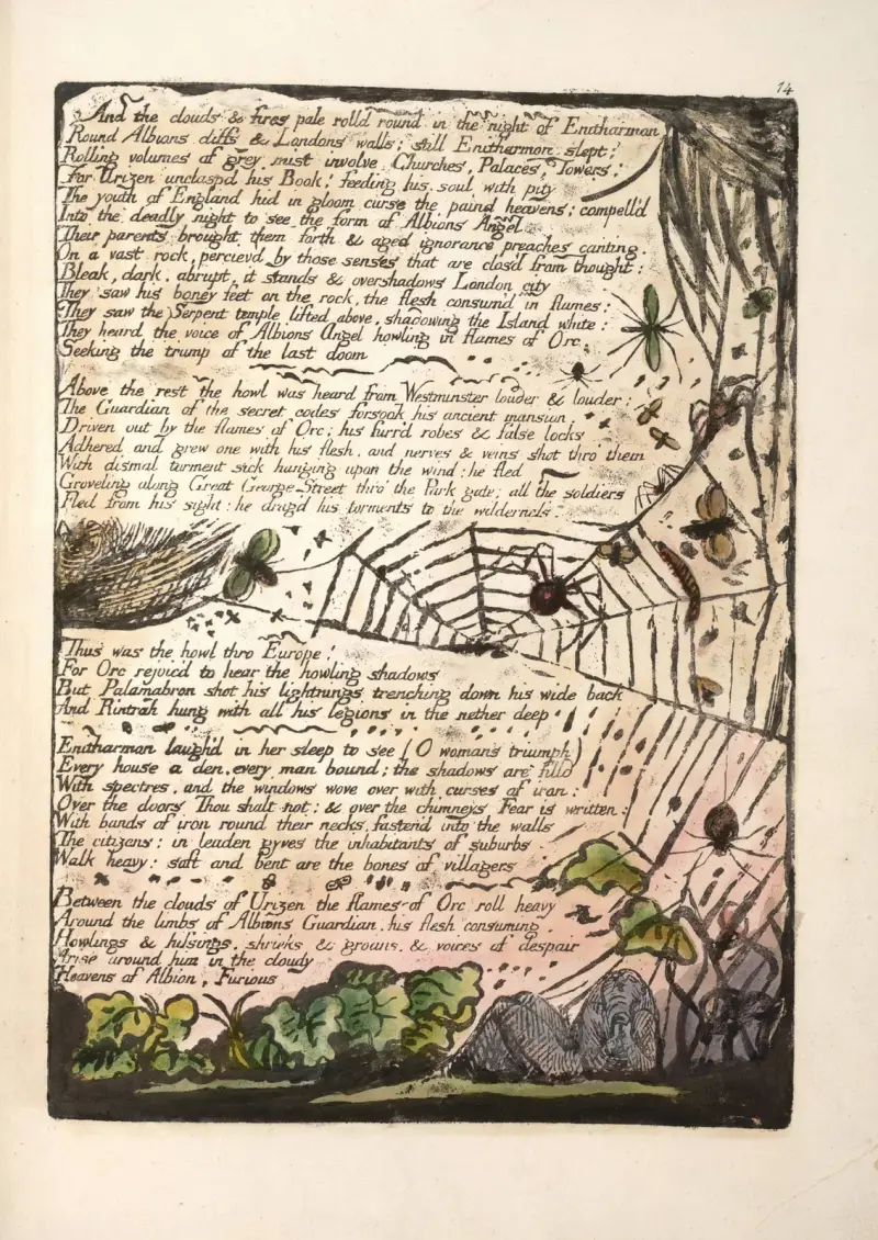 And the clouds & fires …, 1794 – nr 2 av William Blake