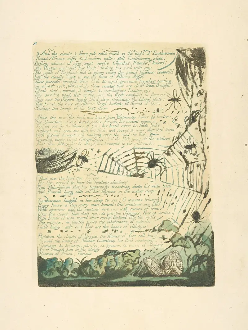 Und die Wolken und die Feuer…, 1794 – Nr. 1 von William Blake