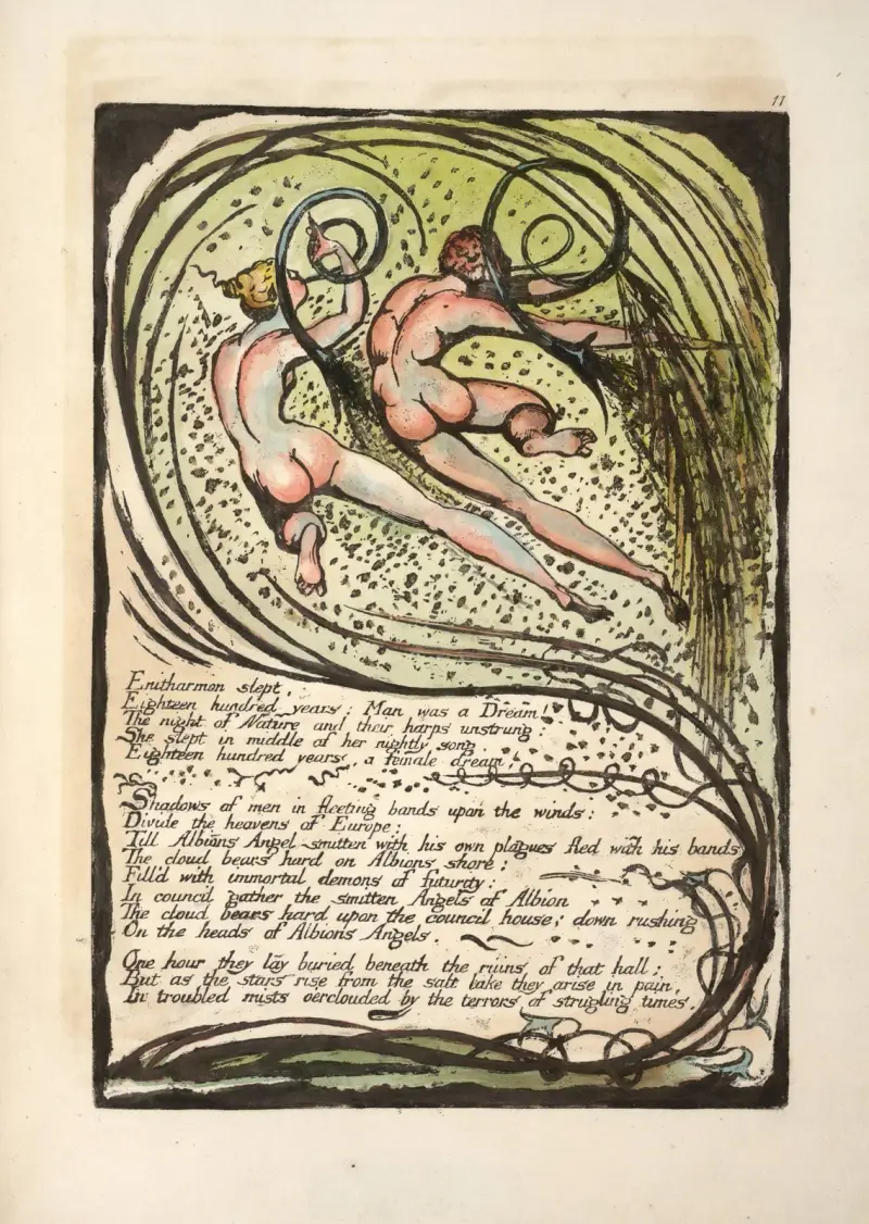 Enitharmon slept …, 1794 – nr 2 av William Blake