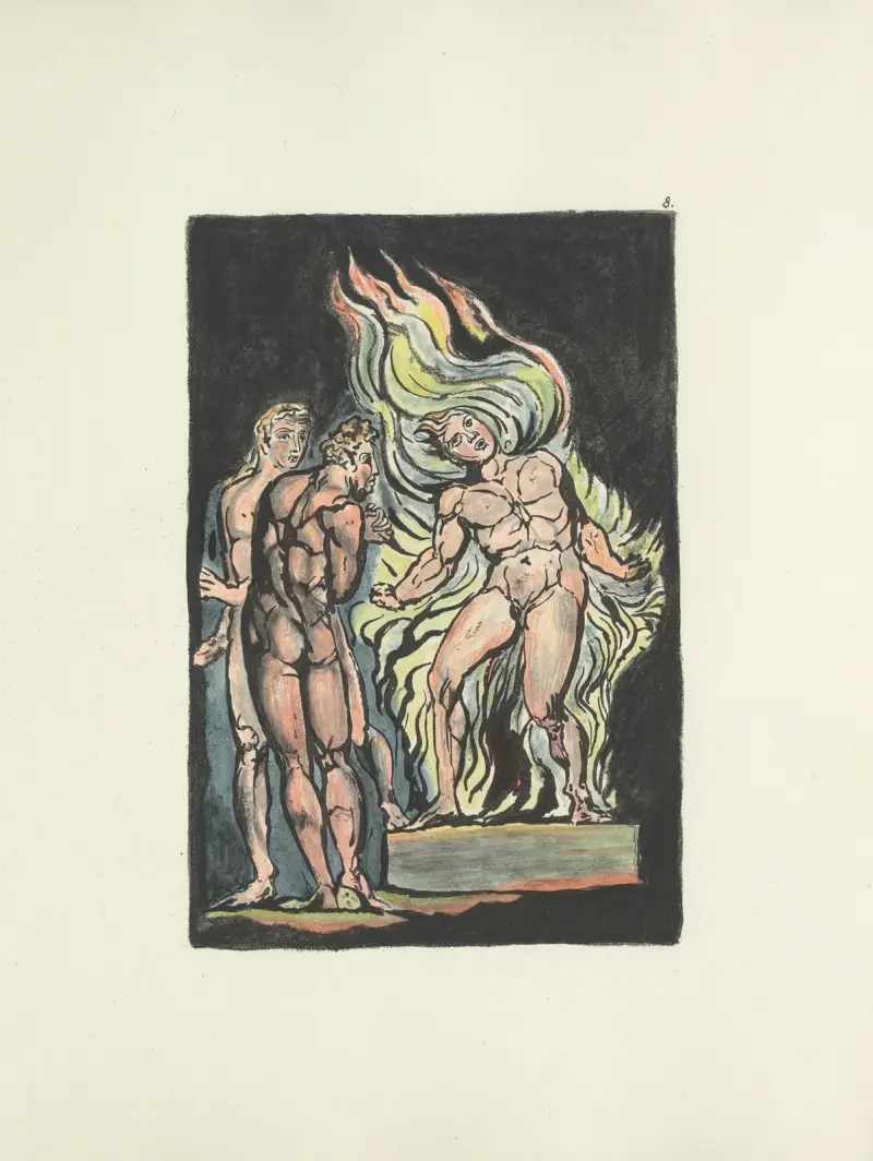 Milton, poemat w dwóch księgach, pl. 08, William Blake