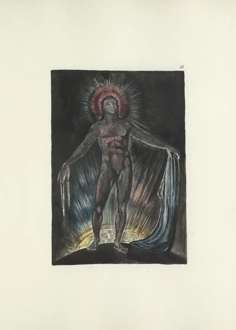 Milton, en dikt i 2 böcker, pl. 13 av William Blake