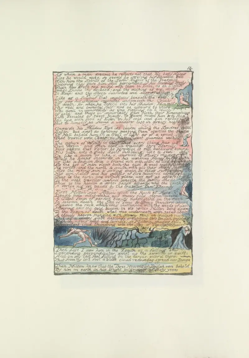 Milton, en dikt i två böcker, plansch 14 av William Blake