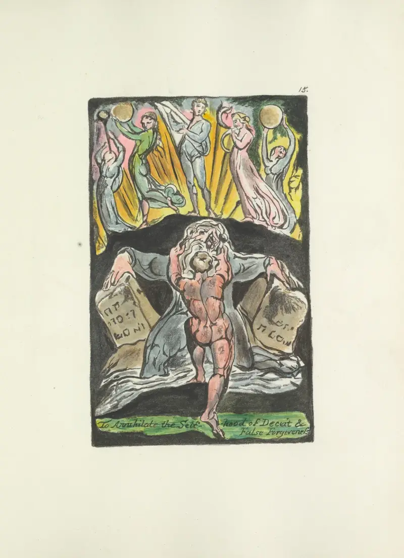 Milton, en dikt i 2 böcker, pl. 15 av William Blake