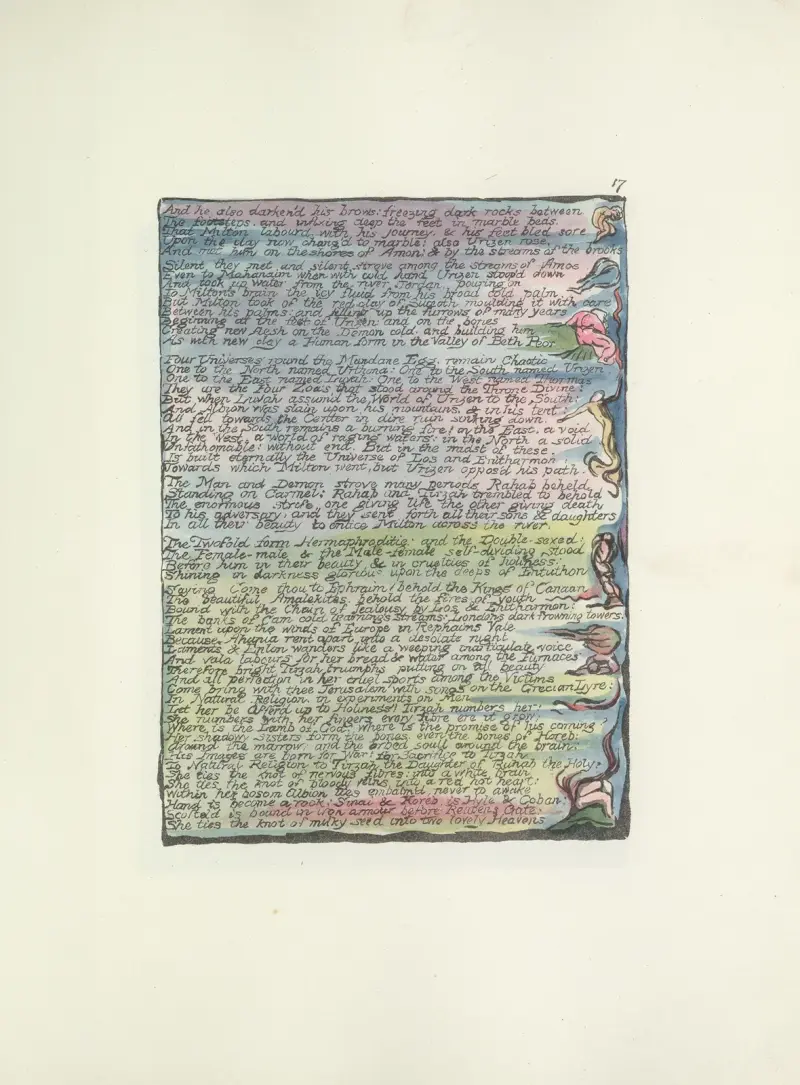 Milton, en dikt i två böcker, plansch 17 av William Blake