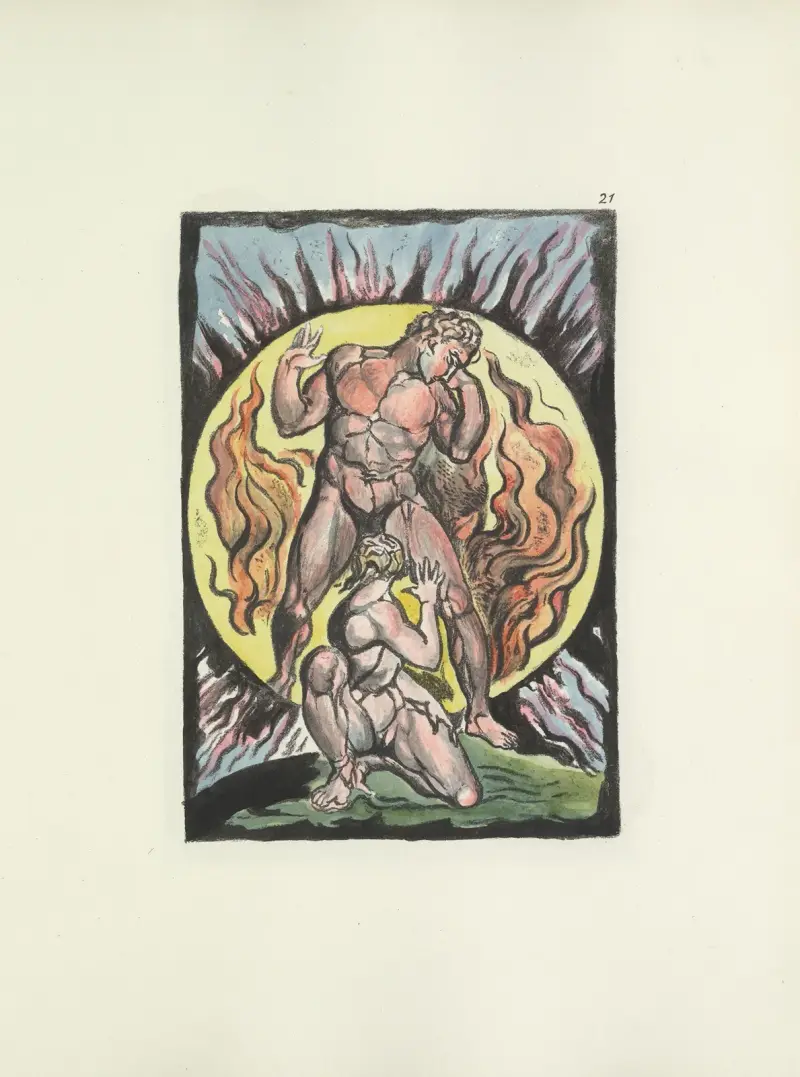Milton, en dikt i två böcker, pl. 21 av William Blake