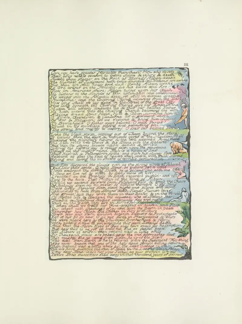 Milton, en dikt i två böcker, pl. 22 av William Blake
