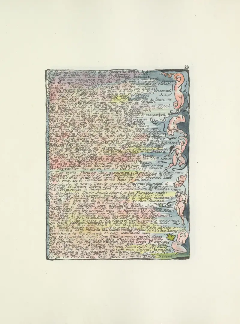 Milton, en dikt i två böcker, pl. 23 av William Blake