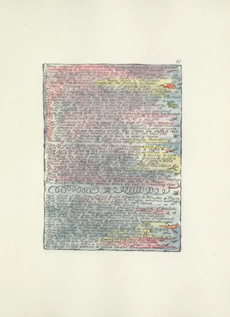 Milton, en dikt i två böcker, pl. 27 (1800-talet) av William Blake