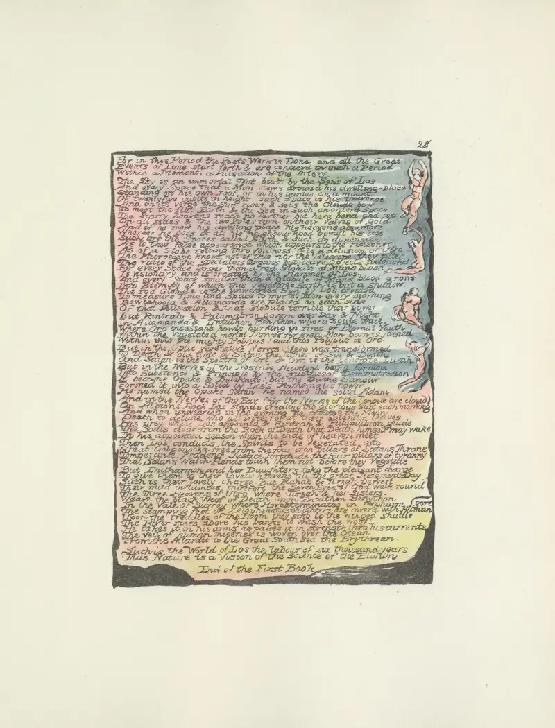 Milton, poemat w dwóch księgach, pl. 28, William Blake