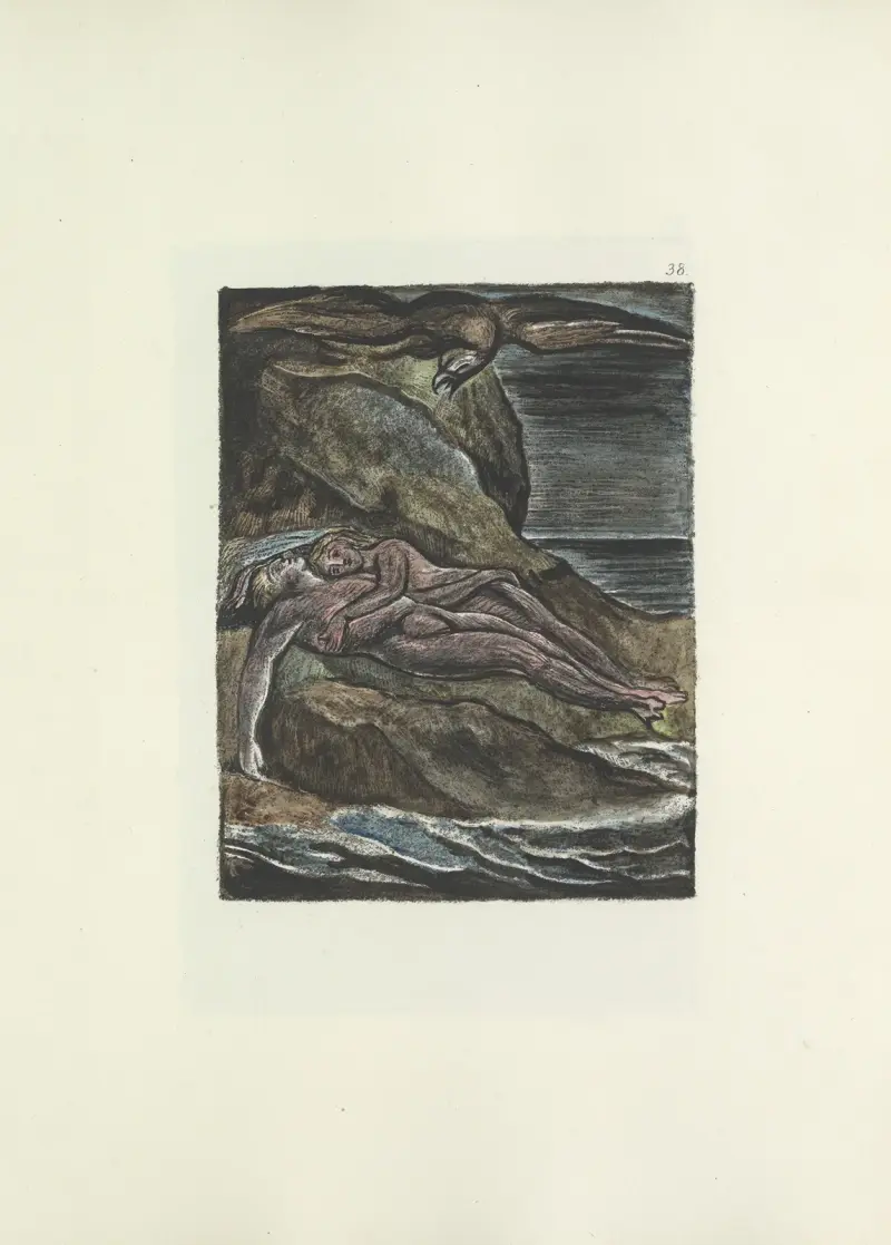 Milton, en dikt i 2 böcker, plansch 38 av William Blake