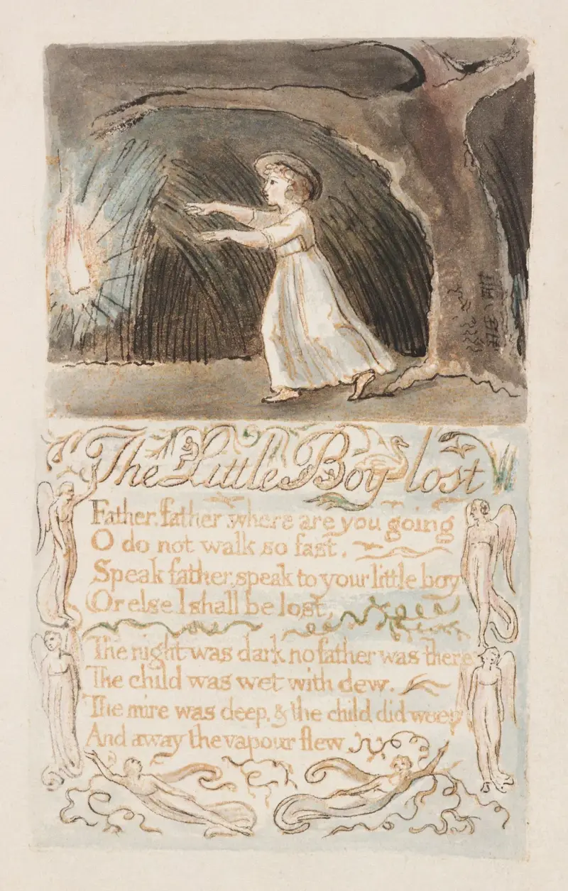 Pl. 12 – The Little Boy Lost av William Blake