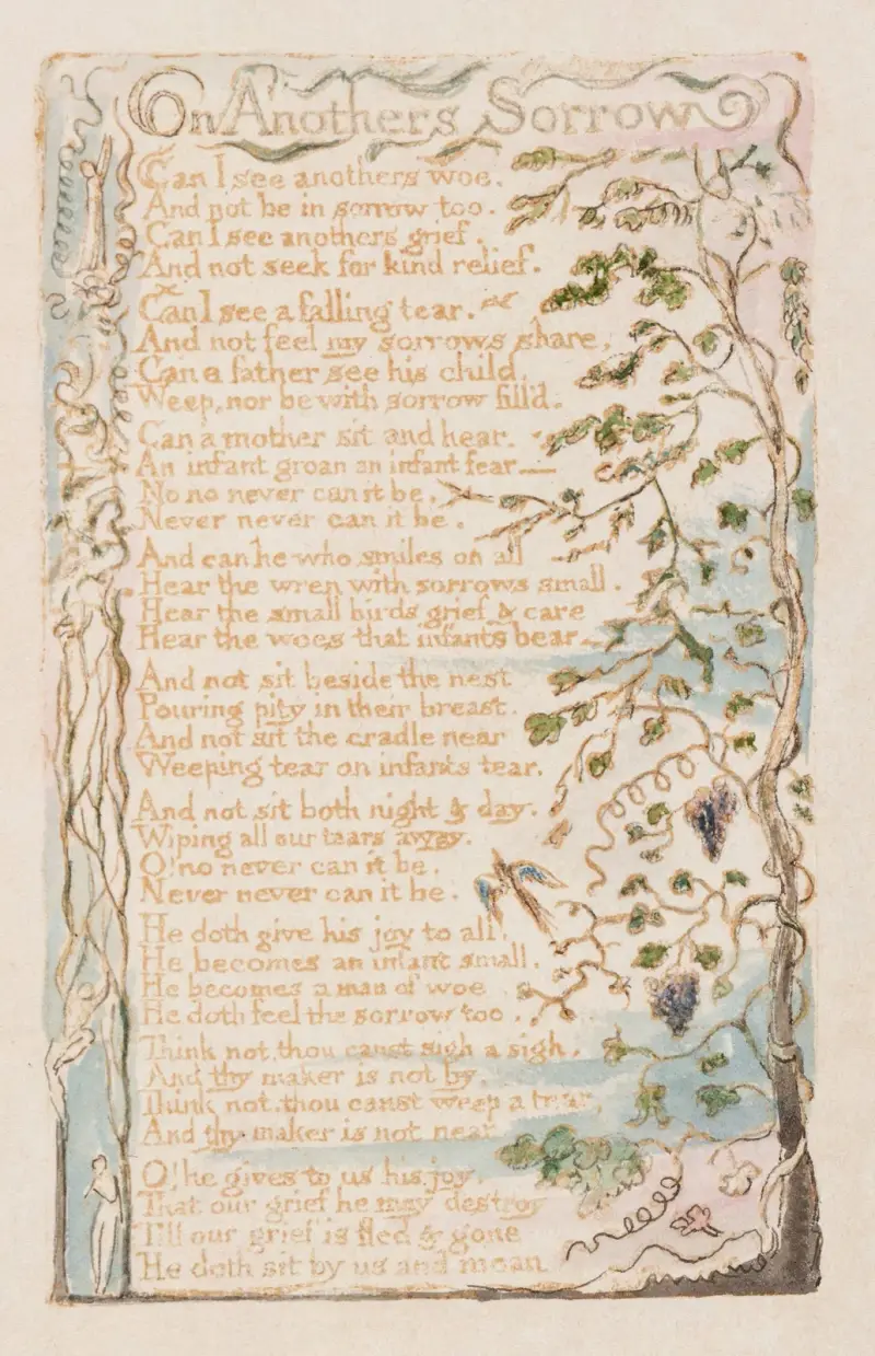 Pl. 14 – Z powodu cierpienia innych, William Blake
