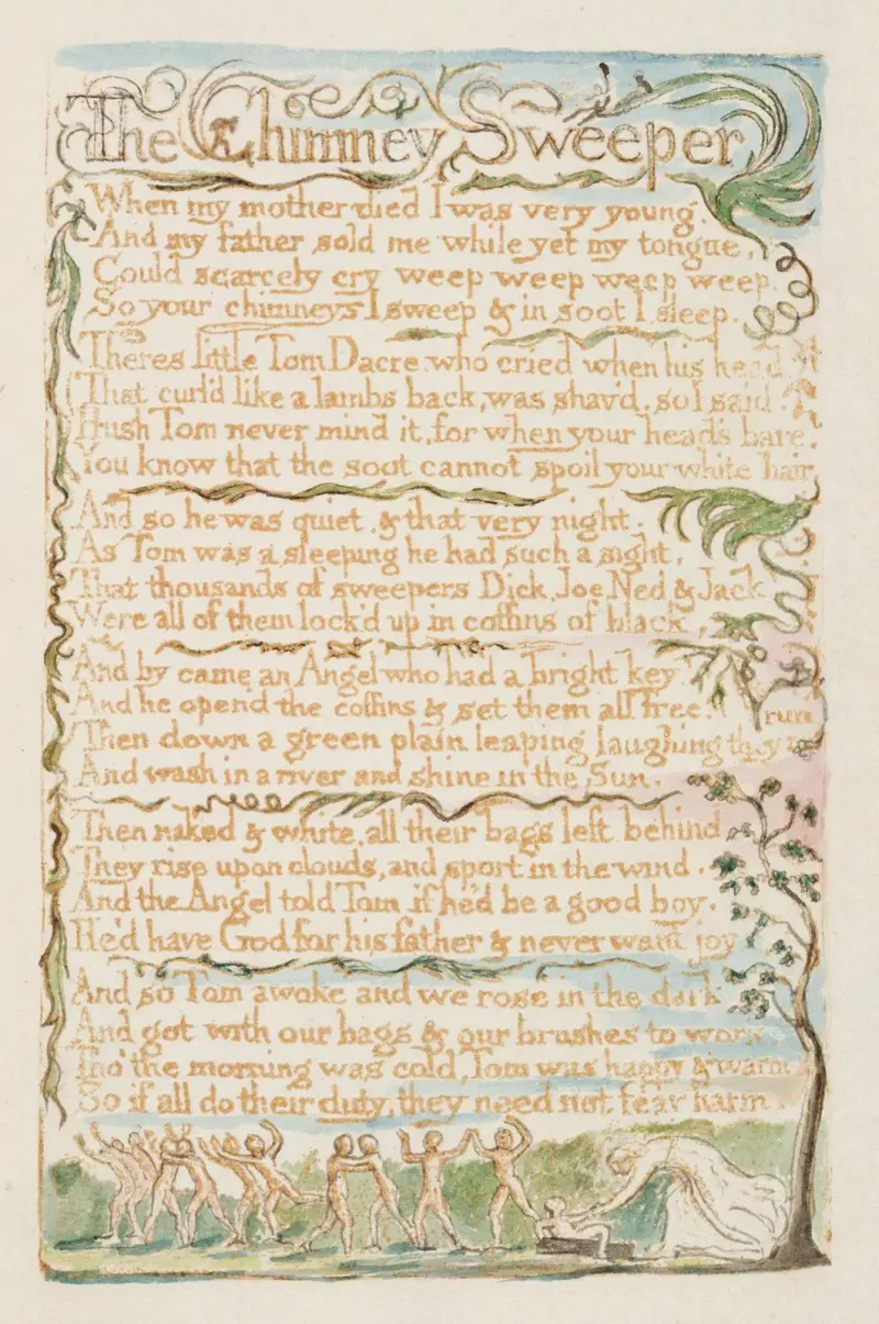 Pl. 23 – Der Schornsteinfegerjunge von William Blake