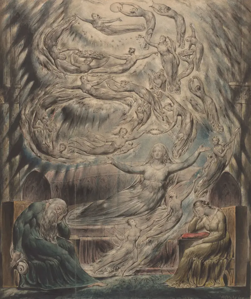 Der Traum der Königin Katharina von William Blake
