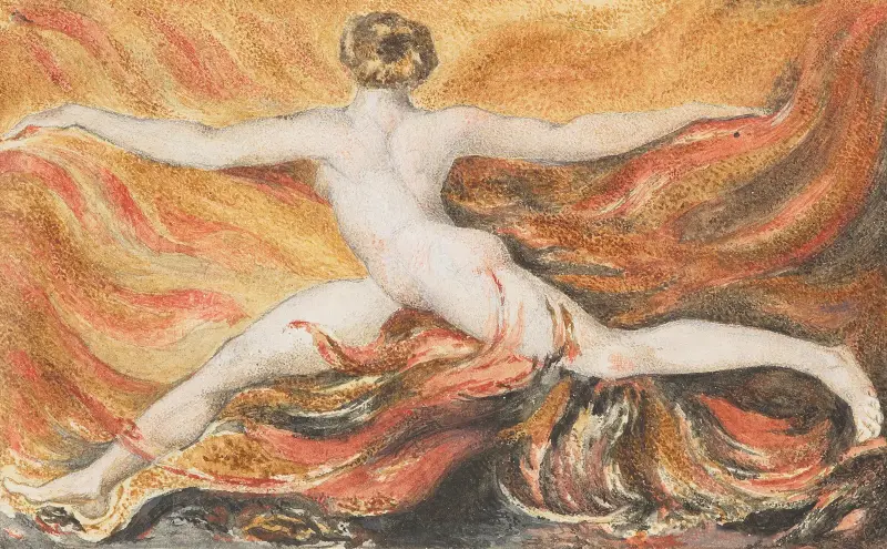 Första boken om Urizen; ”O rasande begärets lågor av William Blake