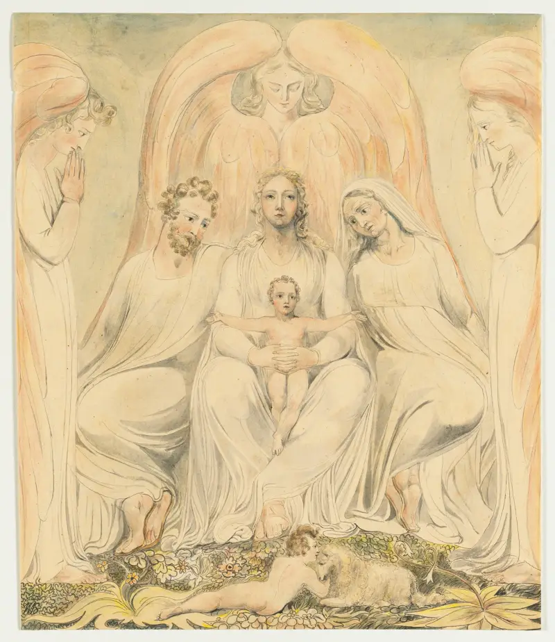 The Holy Family (Christ in the Lap of Truth), 1805 – nr 1 av William Blake
