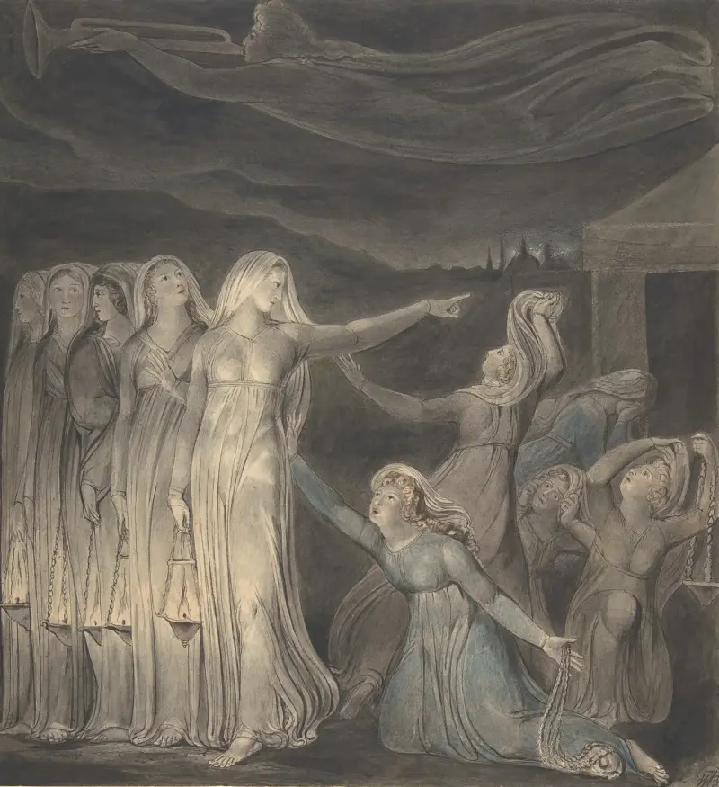 Das Gleichnis von den klugen und törichten Jungfrauen von William Blake