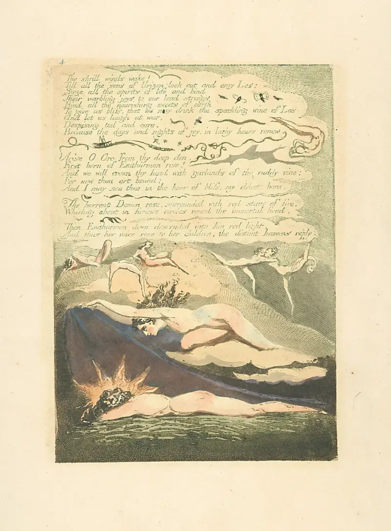 Die schrillen Winde erwachen!, 1794 – Nr. 1 von William Blake