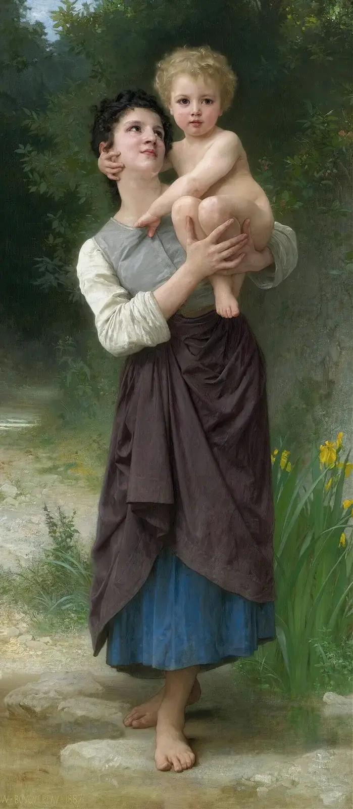 Brat i siostra, William Bouguereau