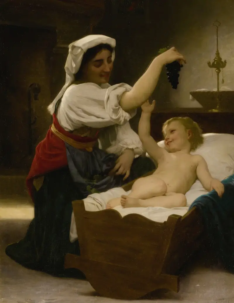 La Grappe De Raisin av William Bouguereau