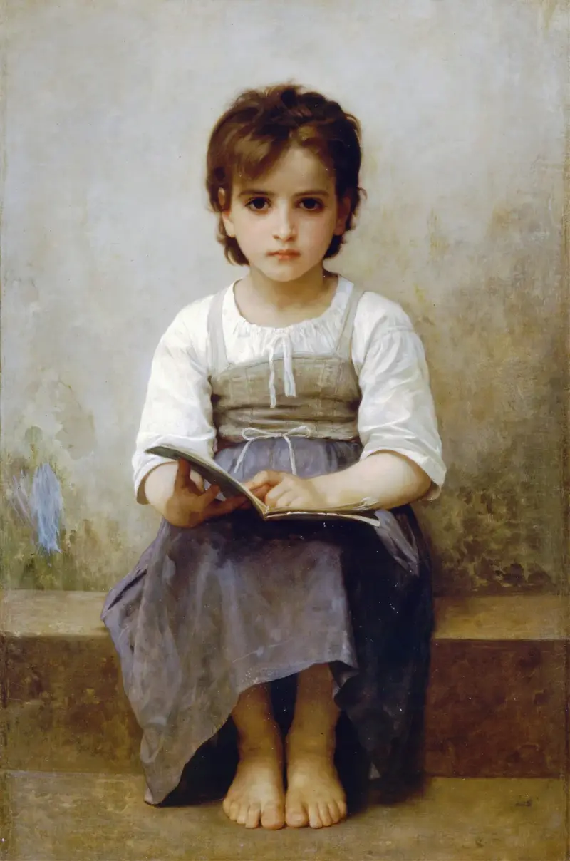 Die harte Lektion von William Bouguereau