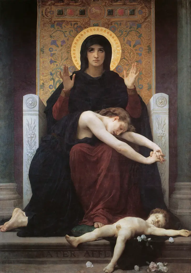 Virgin Comforter av William Bouguereau
