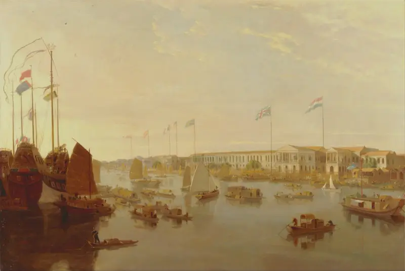 Die europäischen Faktoreien, Kanton von William Daniell