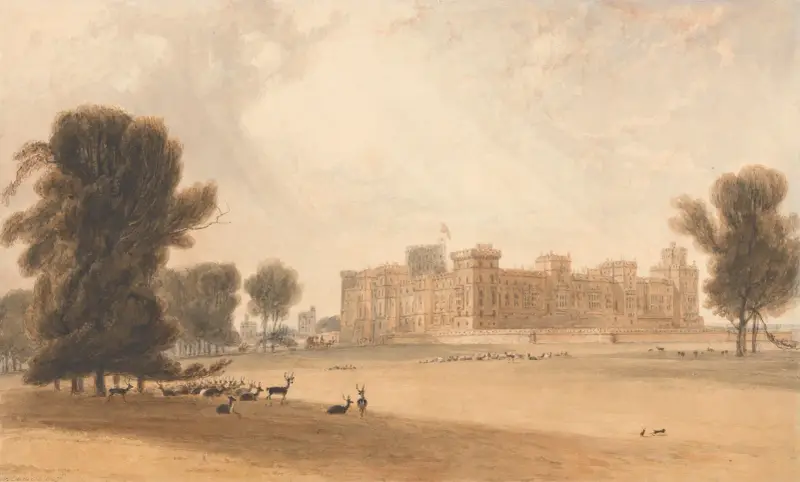 Windsor Castle von Süden von William Daniell
