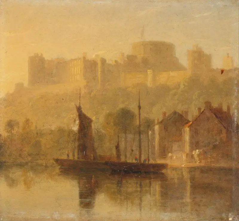 Windsor Castle von der Themse von William Daniell