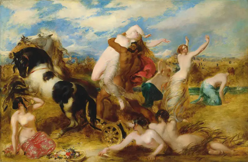 Pluto Carrying Off Proserpine av William Etty