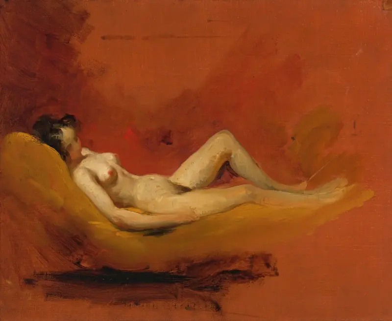 Studie av en kvinnlig nakenfigur av William Etty