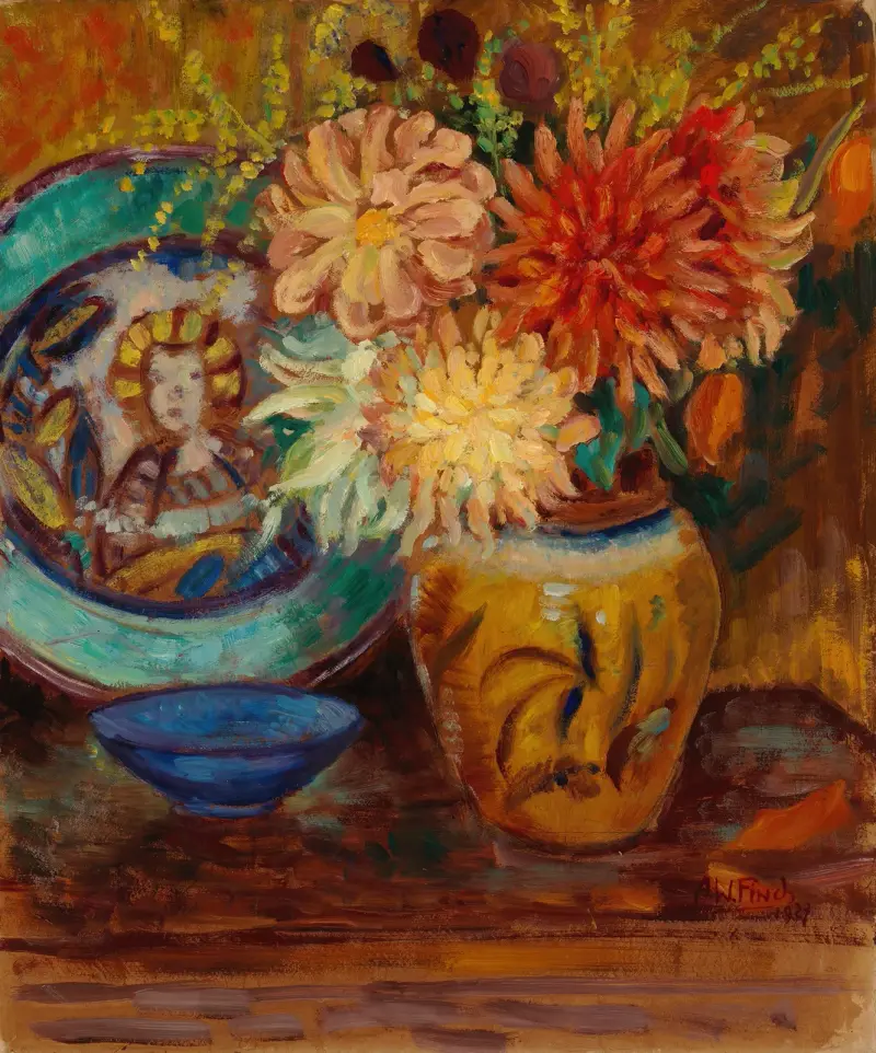 Chrysanthemen von Alfred William Finch