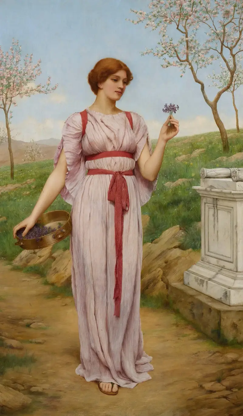 Der Blumenstrauß von John William Godward