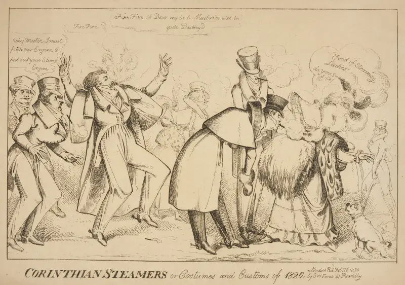 Korintiska ångbåtar, eller dräkter och seder år 1820 av William Heath