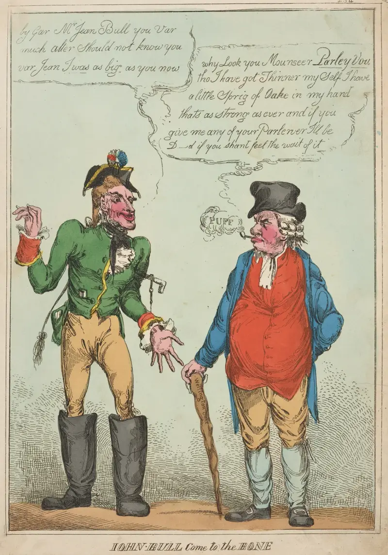 John Bull come to the bone. av William Heath