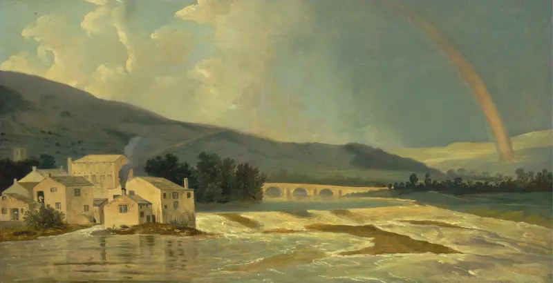 Otley Bridge über den Fluss Wharfe von William Hodges