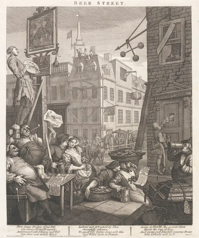 Beer Street av William Hogarth