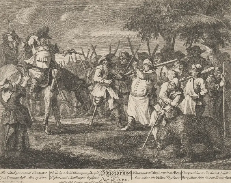 Hudibras’ erstes Abenteuer (Nr. 3) von William Hogarth