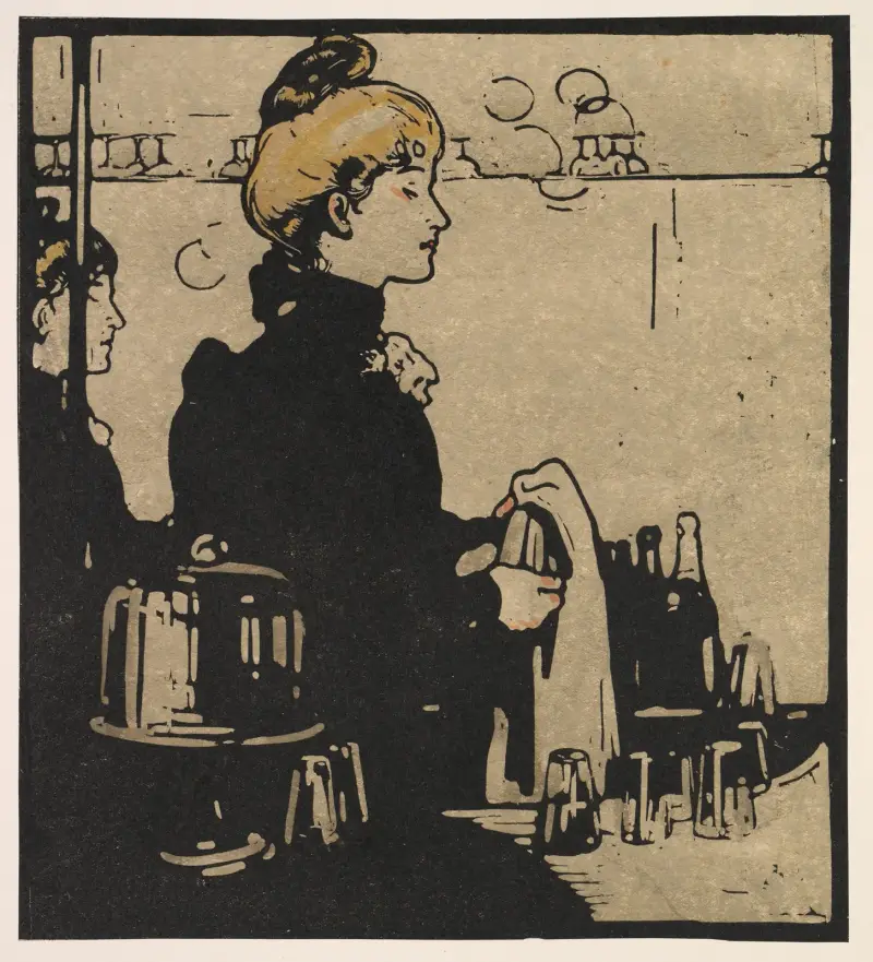 Barmaid av William Nicholson