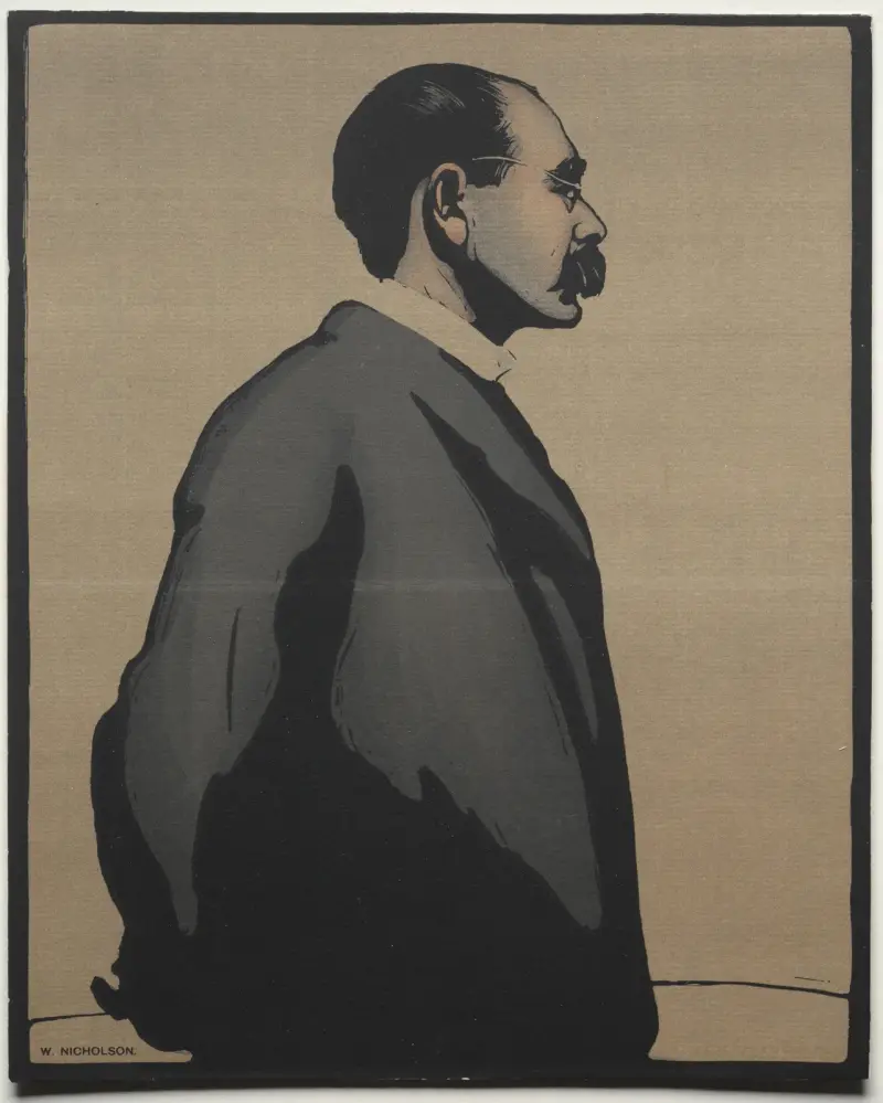 Rudyard Kipling, 1900 av William Nicholson